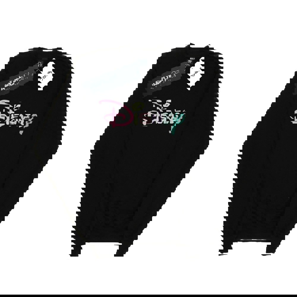 Disney Mens Pastel Logo Sweatshirt - Black