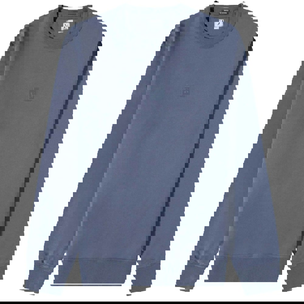 C.P. Company Stretch Fleece Ombre Blue Crew Neck Sweatshirt M