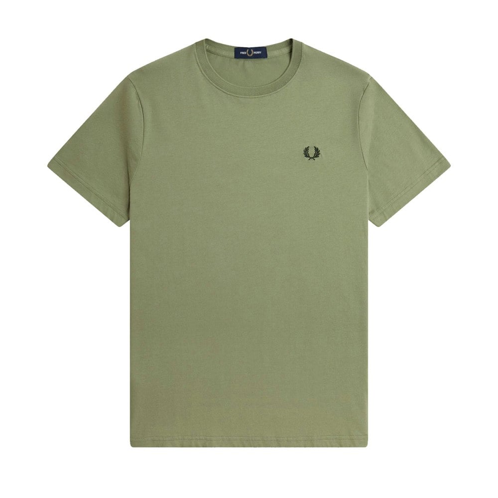 Fred Perry Crew Neck T-Shirt Olive Mint