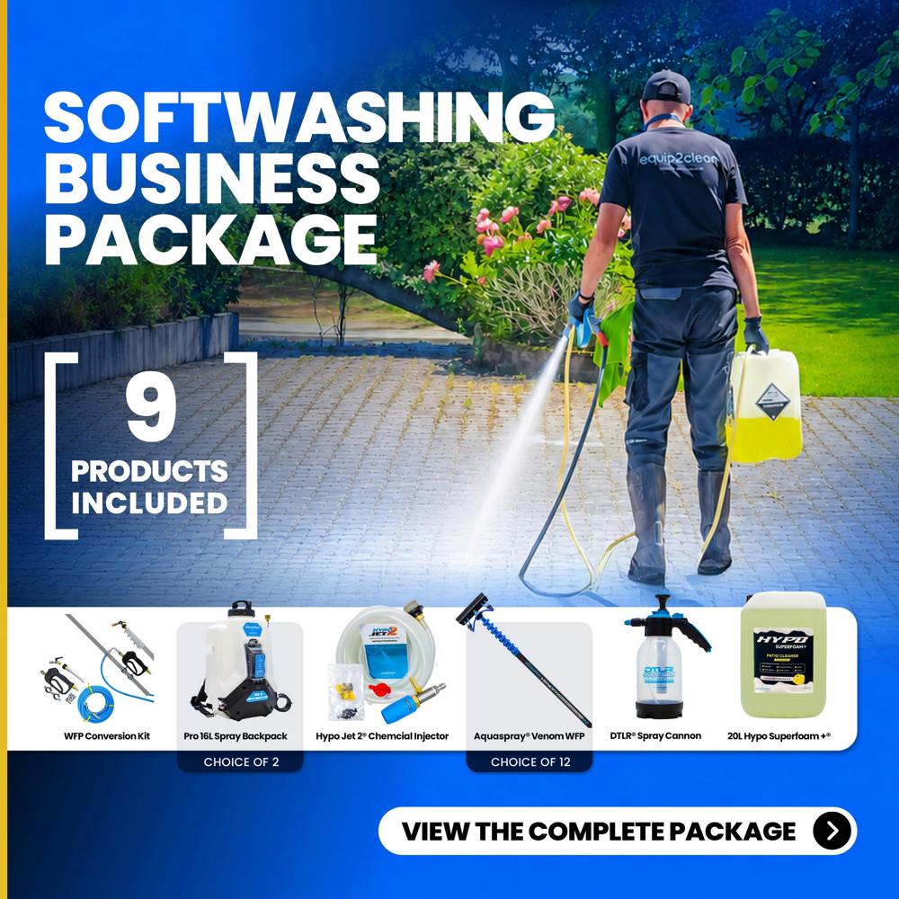 Equip2clean Softwashing Starter Bundle – Complete Exterior Cleaning Setup