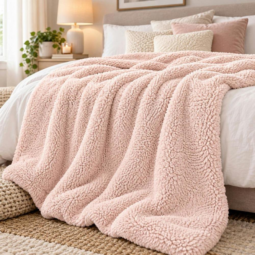 Dyzi Super Soft Large Teddy Fleece Throw – 200 x 240cm