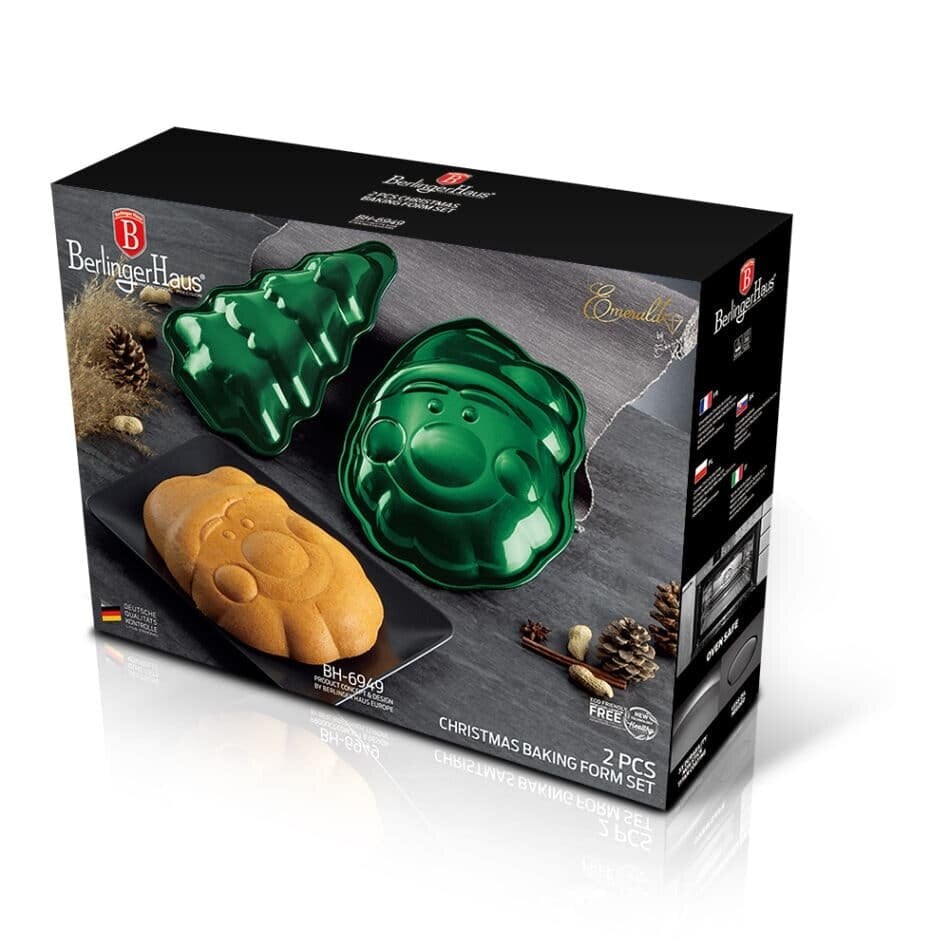 Berlinger Haus Christmas Bundt Pan Set Berlinger Haus BH-6949 Emerald