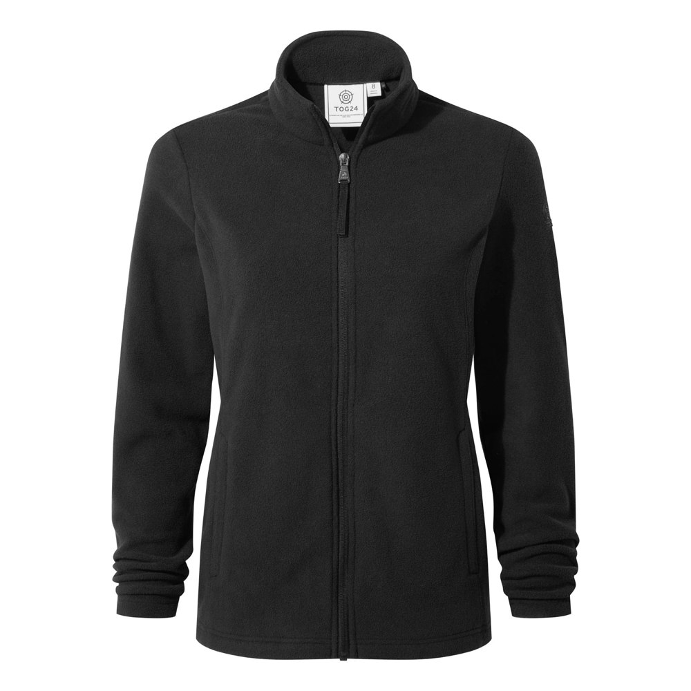 Tog24 Women's Black Revive Fleece Jacket - - - Size 16 Uk