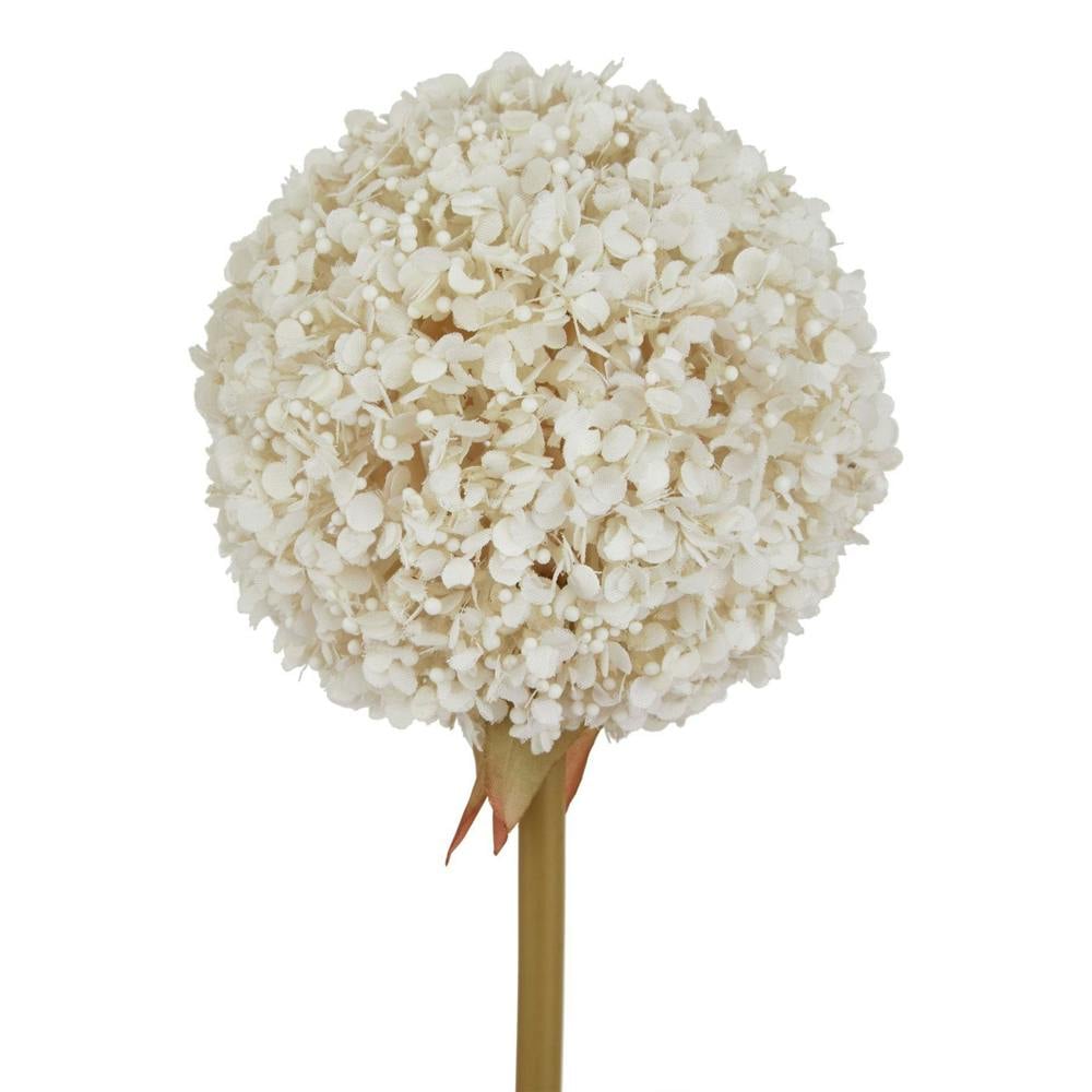 Wyld Haus Set of 3 Artificial Flowers  White Allium Stem