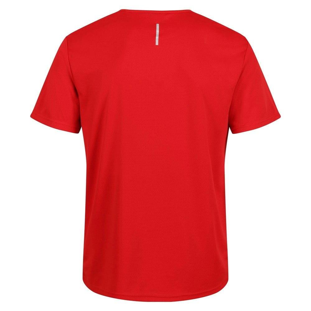Regatta Mens Pro Reflective Moisture Wicking T-Shirt - Classic Red