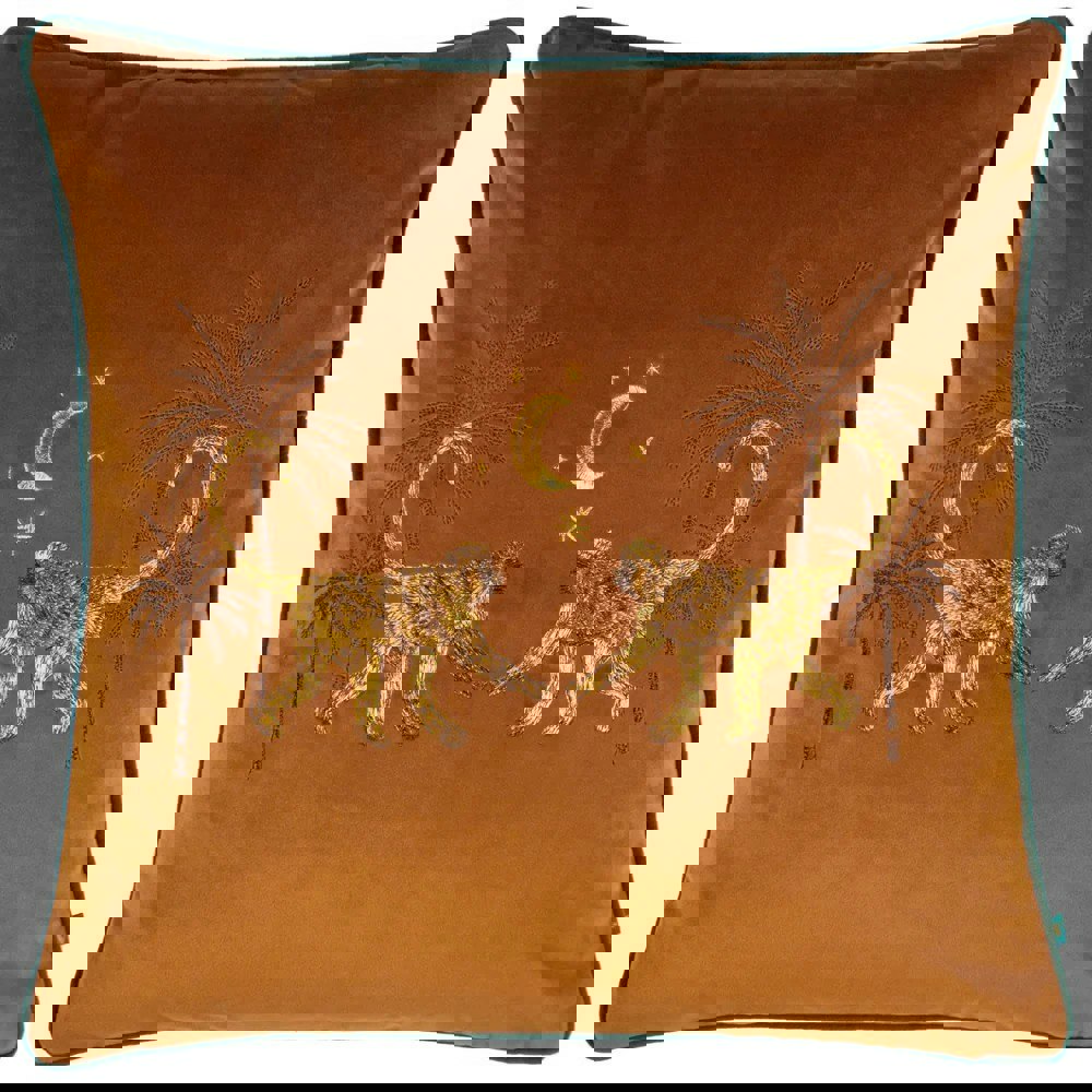 Wylder Dusk Monkey Cushion Cover - Rust