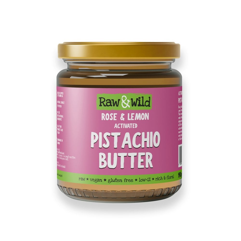 Raw & Wild Rose & Lemon Activated Pistachio Butter - 190g