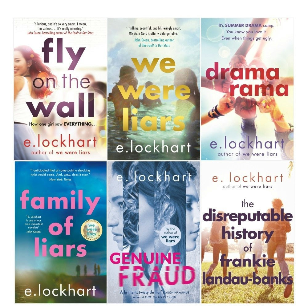 E. Lockhart 6 Book Set Fly on the Wall, Dramarama & more