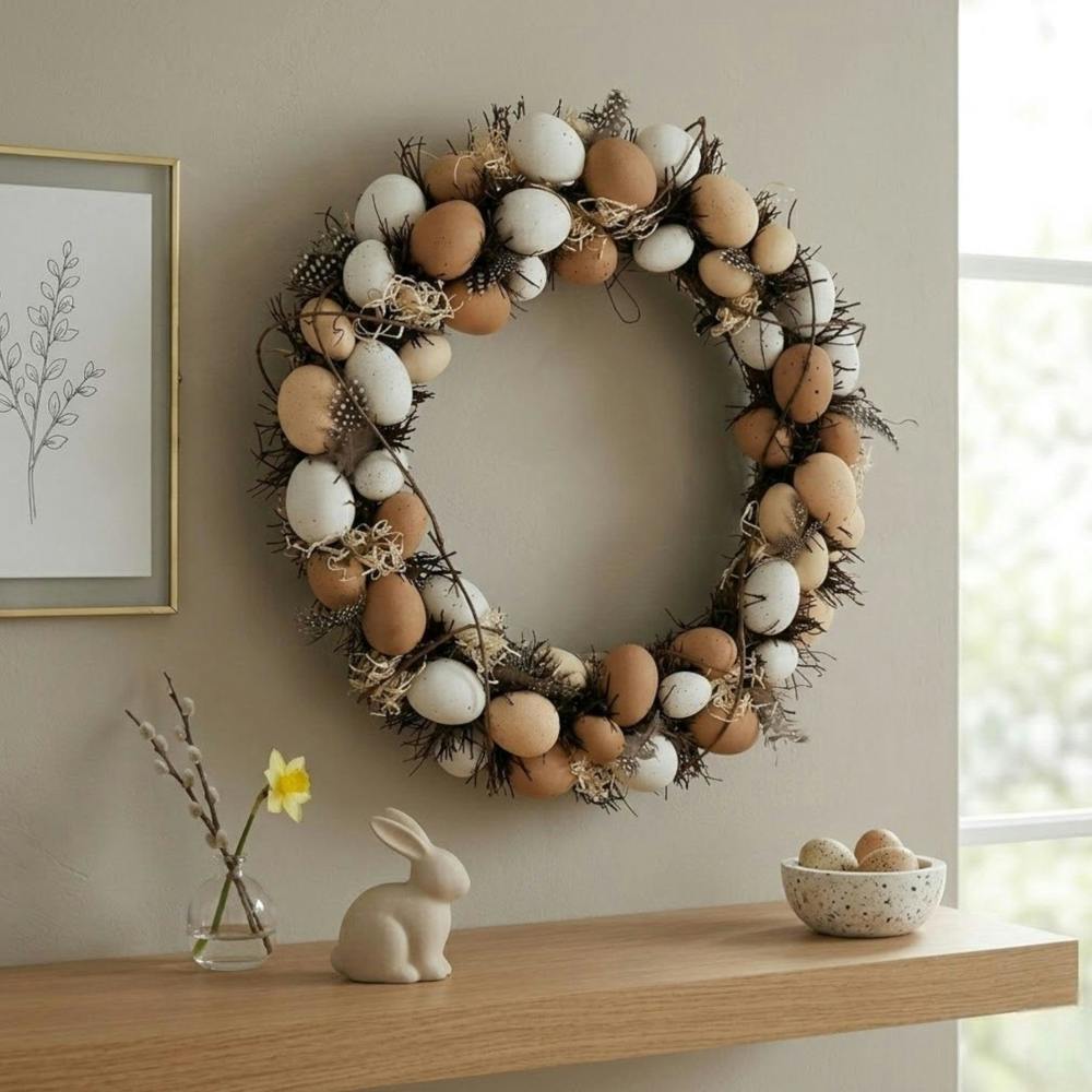 Garden Greatness Springtime Full Egg Easter Wreath