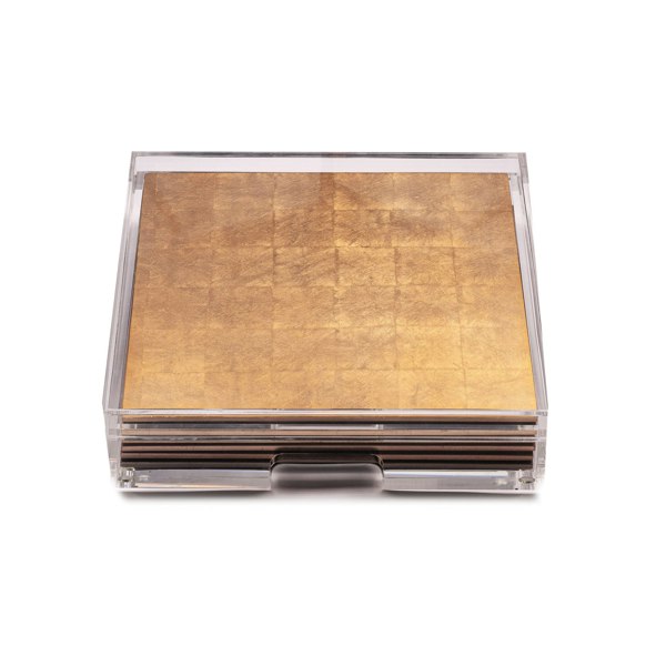 Placebox Clear Silver Leaf Gold - Posh Trading Company  - Interior furnishings london