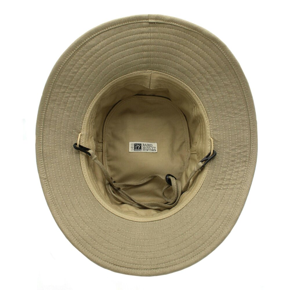 Heather Hats & Accessories Sun Resistant Irish Linen Bucket Hat, Cotton Lining, Outdoor Wear, Flax Beige