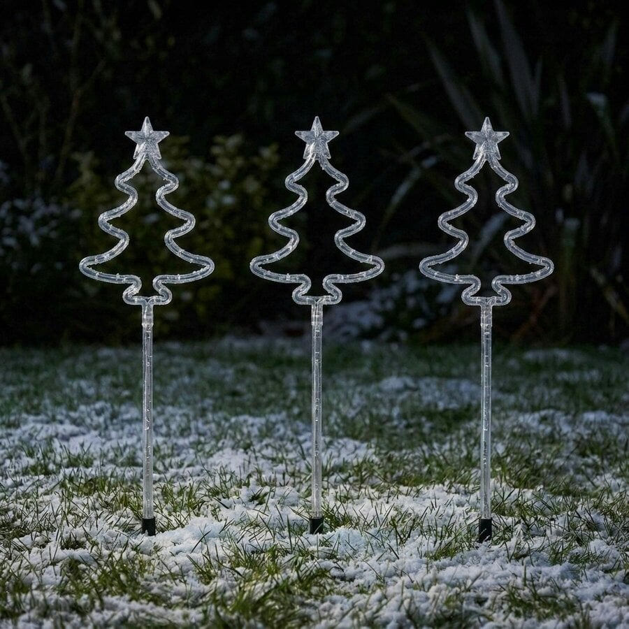 Garden Greatness Battery Operated Warm White Tree LED Garden Stake Light