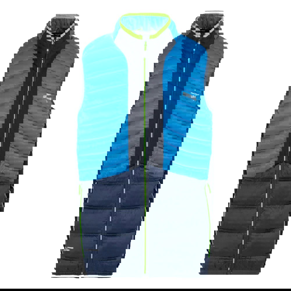 Regatta Mens Leedre Hybrid Gilet - Olympian Blue/Navy