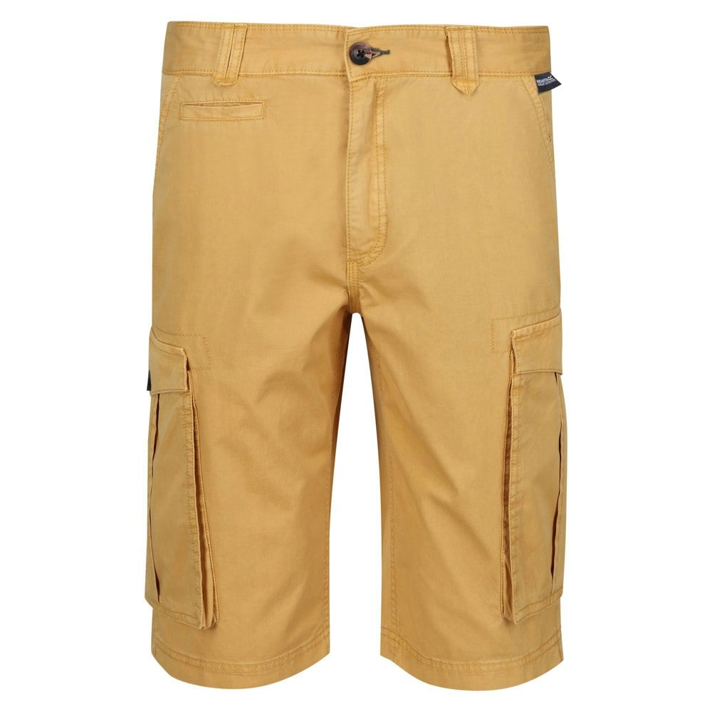 Regatta Mens Shorebay Vintage Cargo Shorts - Gold Straw