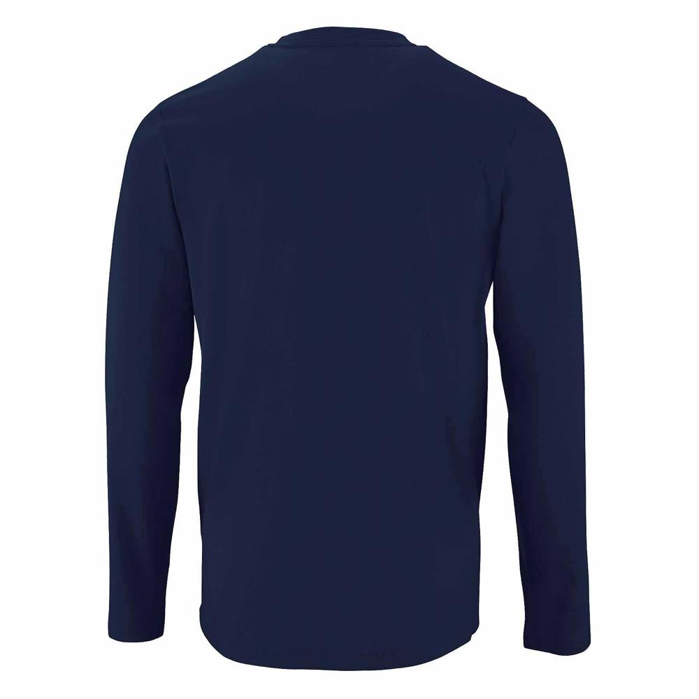 SOLS Mens Imperial Long Sleeve T-Shirt - French Navy