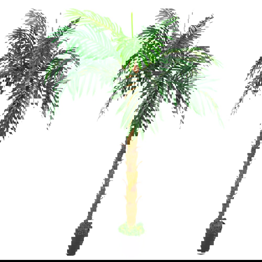 Leaf 130cm Artificial Princess Palm Tree Natural Trunk