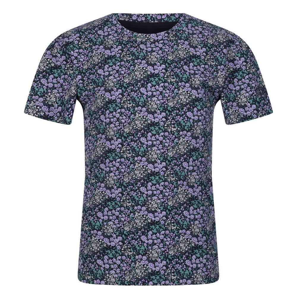 Regatta Kids Bosley V Flowers T-Shirt - Navy