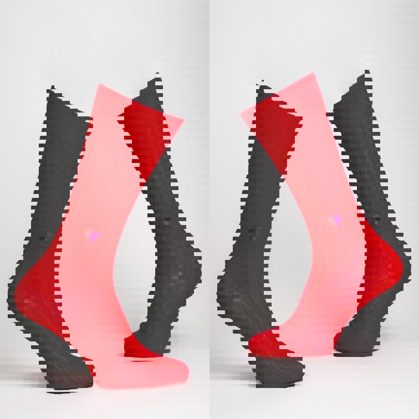 Secret Love Dress Socks - Red - Heating & Plumbing London - Dress Socks