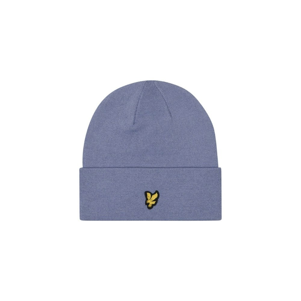 Lyle & Scott Mens Logo Beanie - Crafted Blue