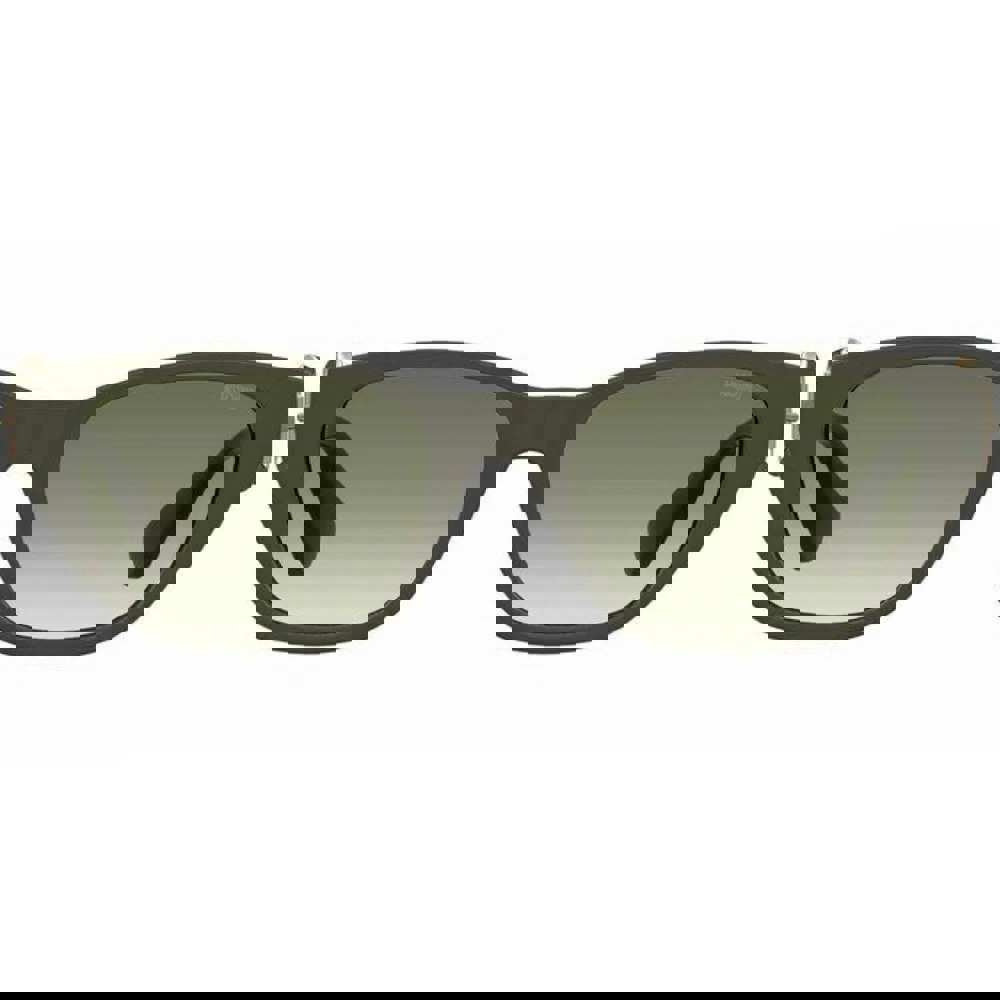 Moschino Buckle Arms Matte Dark Green Sunglasses