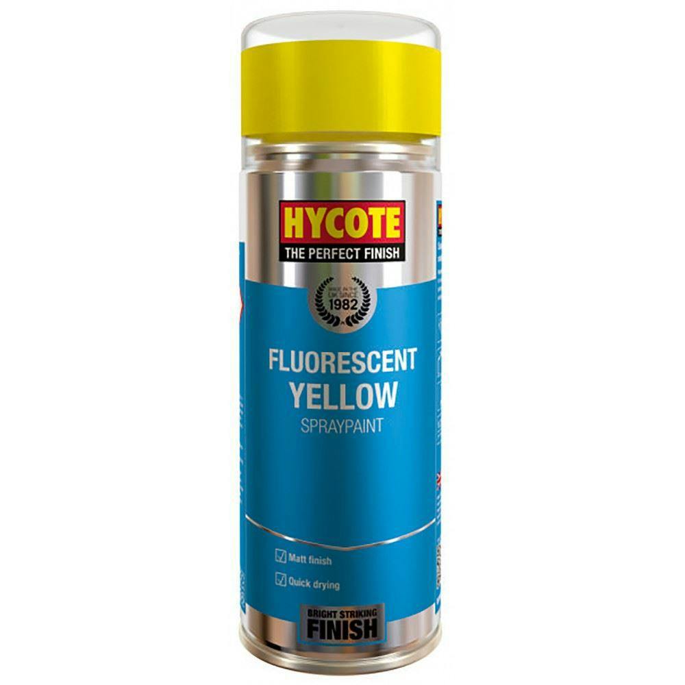 Hycote 4X Hycote Fluorescent Yellow Spray Paint 400ml