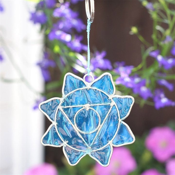 Serano Throat Chakra Symbol Mini Suncatcher