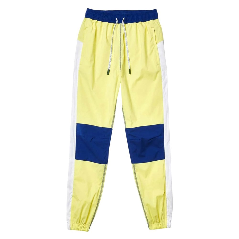 Lacoste Womens/Ladies Colour Block Jogging Bottoms - Yellow/Blue