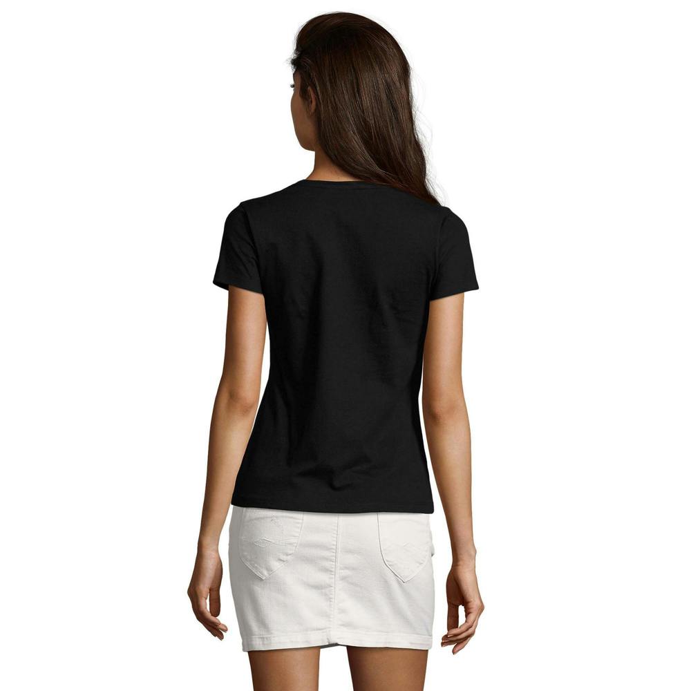 SOLS Womens/Ladies Imperial V Neck T-Shirt - Deep Black