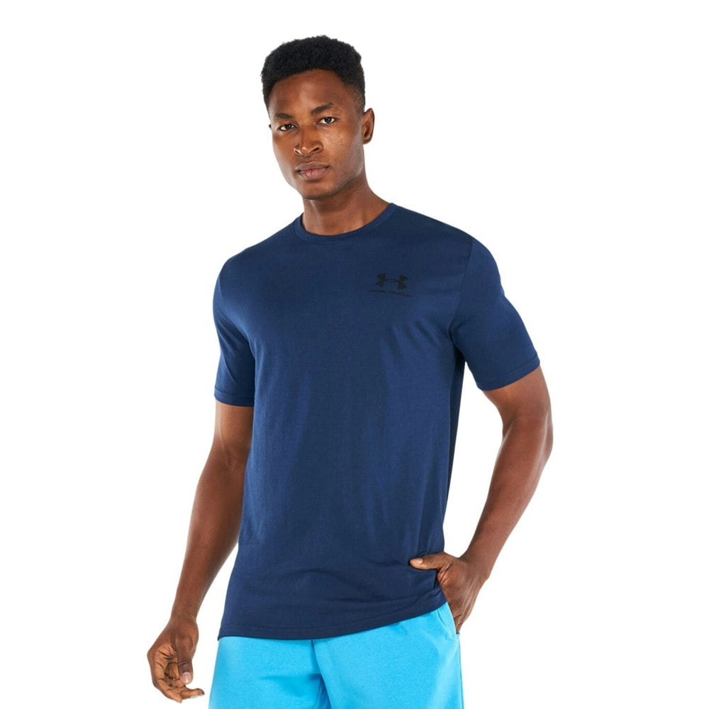 Under Armour Mens Sportstyle Short-Sleeved T-Shirt - Navy