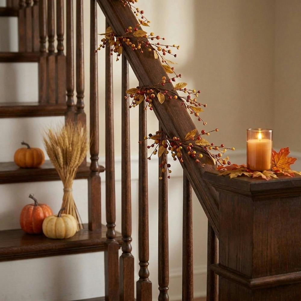 Garden Greatness 2M Rustic Autumn Twig and Berry Garland