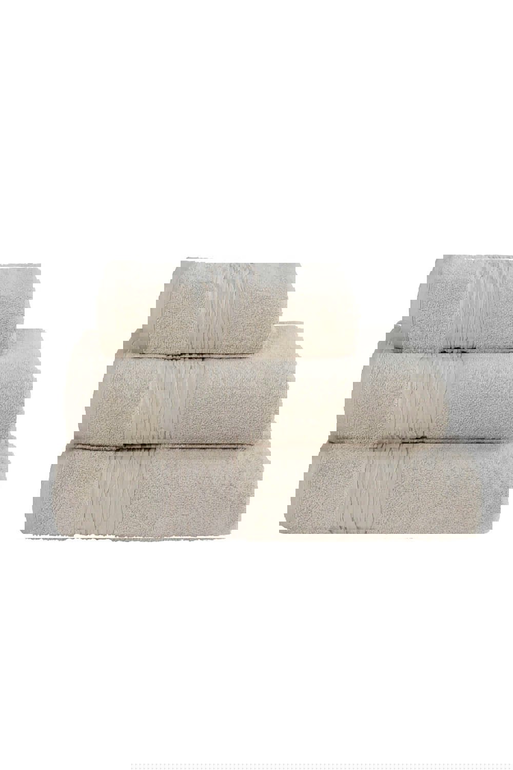 Lazy Linen Turkish Cotton With Linen Blend Insert Border 600gsm 4 Piece Towel Bale - Beige