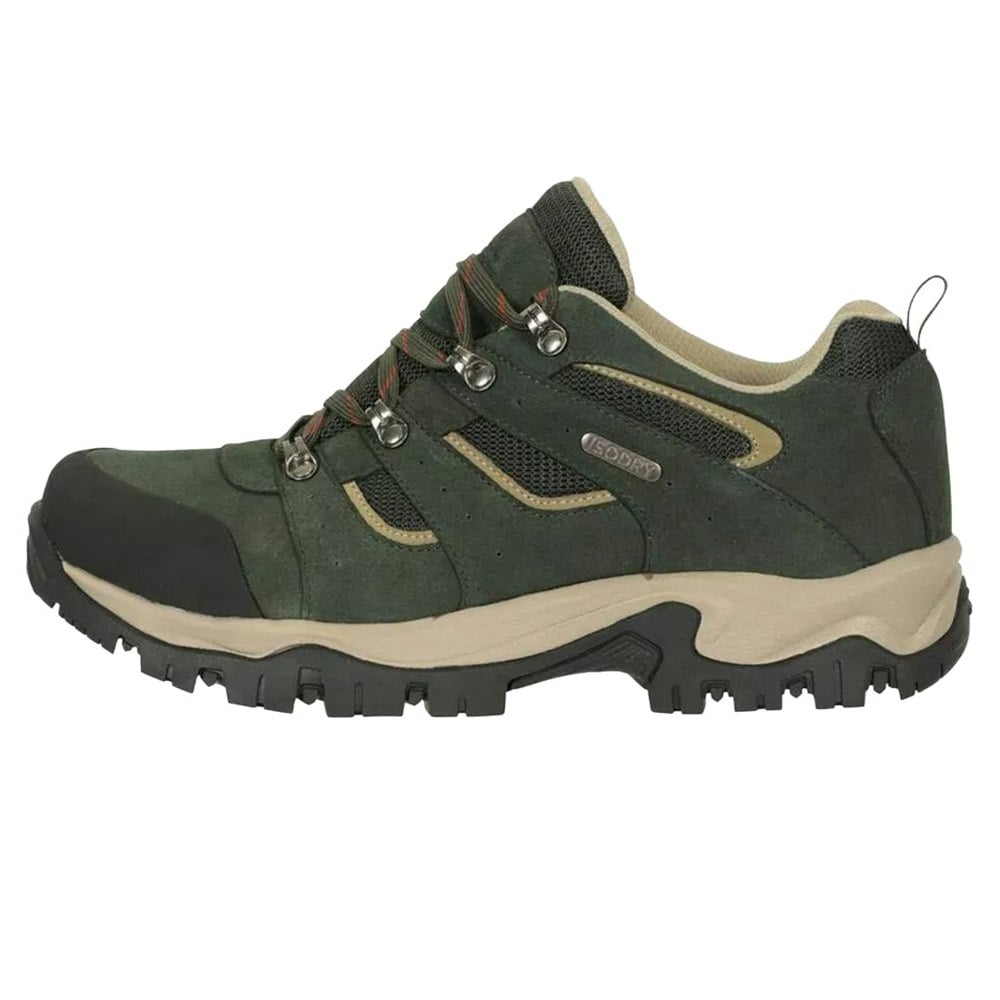 Mountain Warehouse Mens Voyage Suede Waterproof Walking Shoes - Green