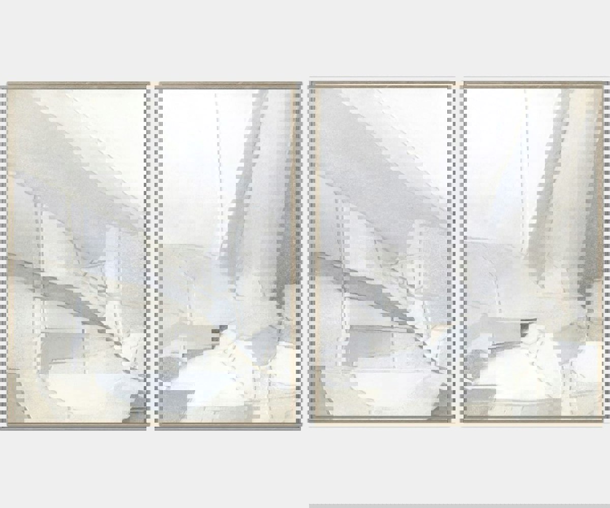 Luxury abstract paintings from the Guyer Collection by Quintessa, featuring modern hand-painted canvas art for upscale home interiors.
