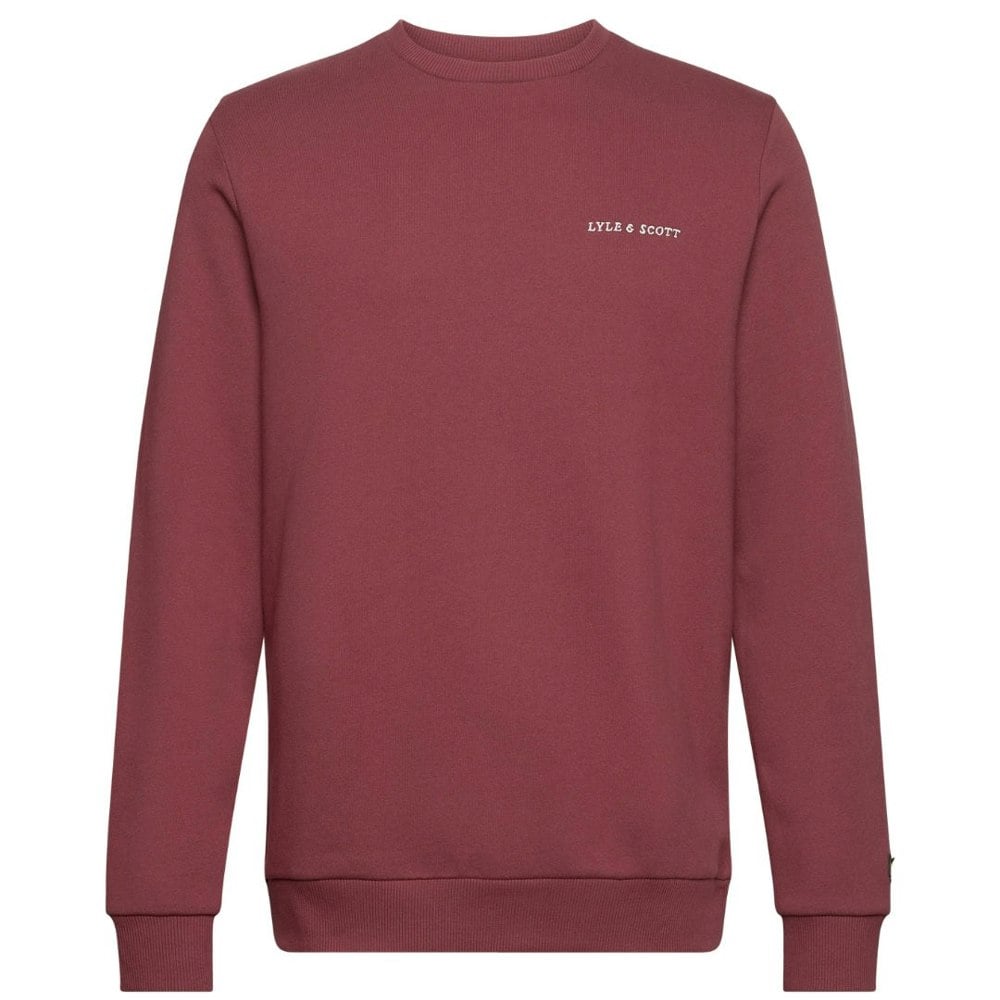 Lyle & Scott Embroidered Logo Fletcher Burgundy Sweatshirt