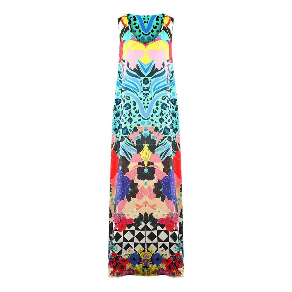 Inoa Monrovian 12001 Multicoloured Silk Flowing Maxi Dress