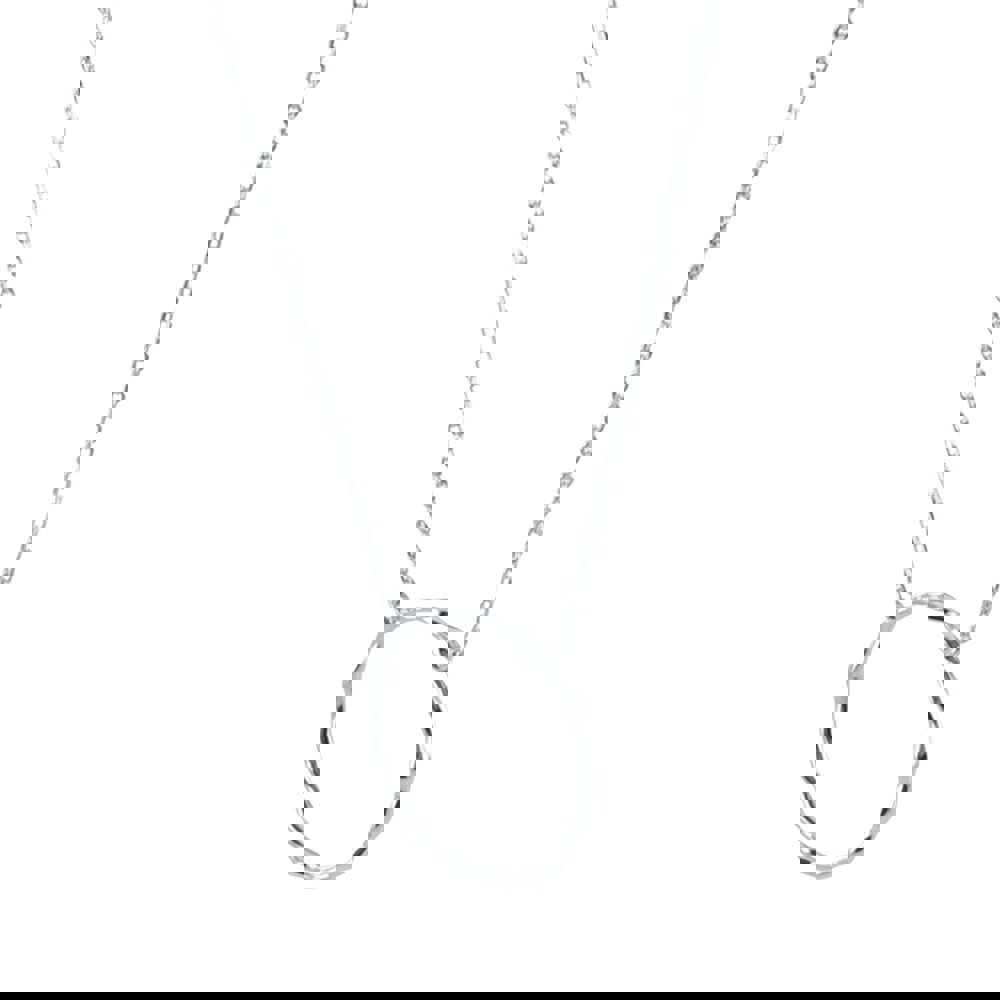 Sterling Silver Hula Hoop Necklace - Reeves & Reeves