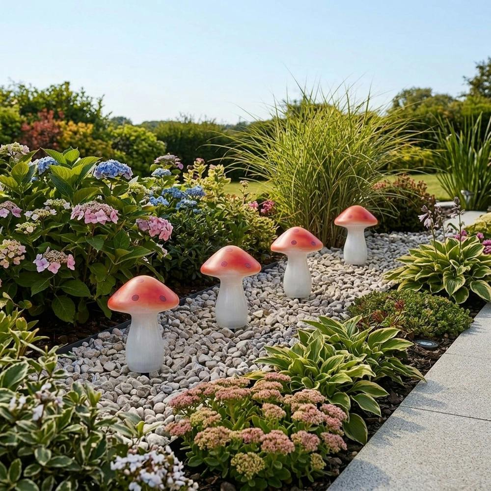 Garden Greatness Relica Mushroom Solar Stake Lights