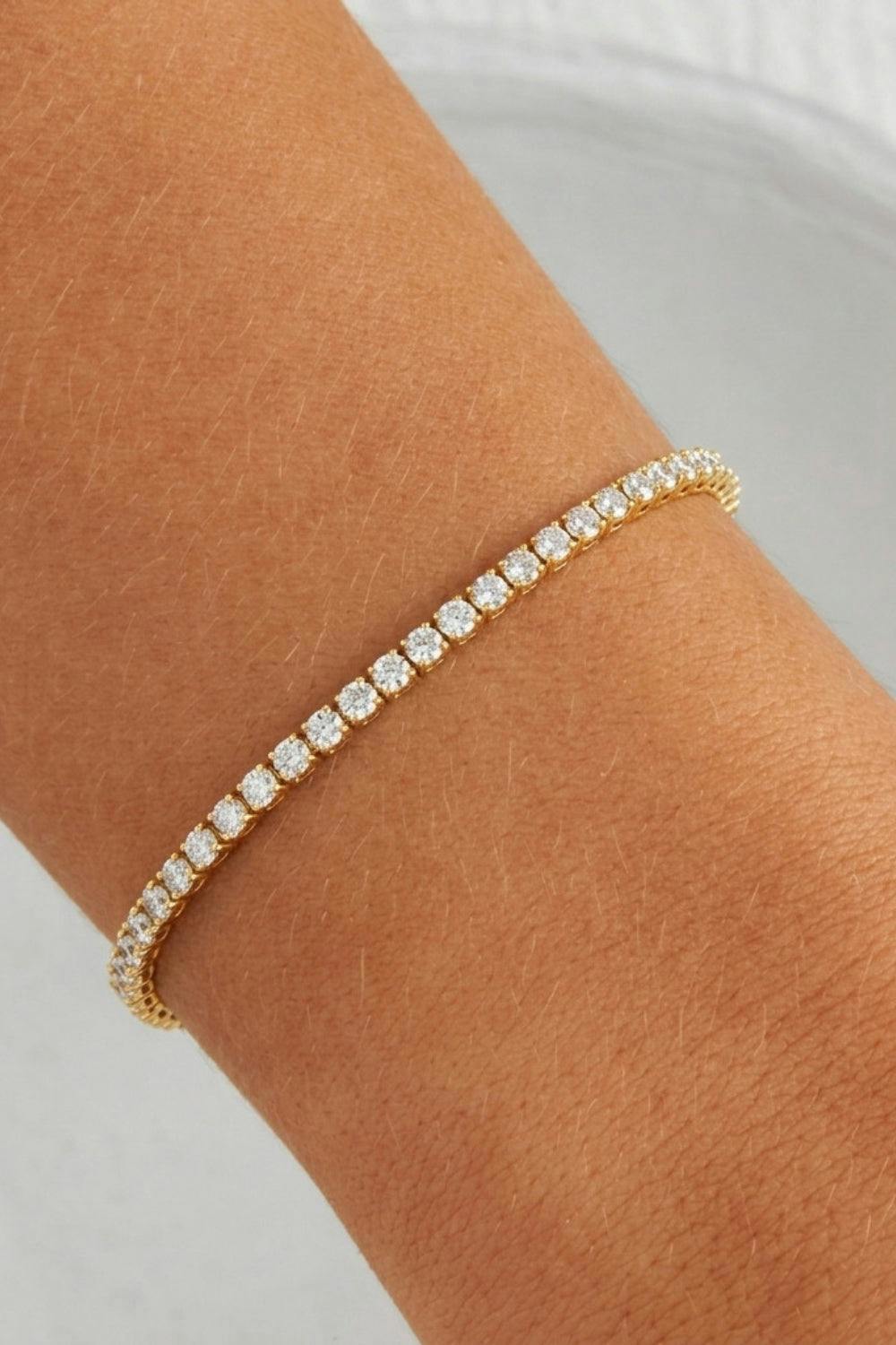 Serla Gold Plated Tennis Bracelet