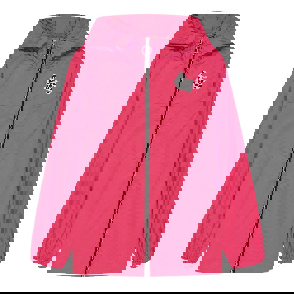 Off White Childrens/Kids Monogram Water Resistant Windbreaker - Pink