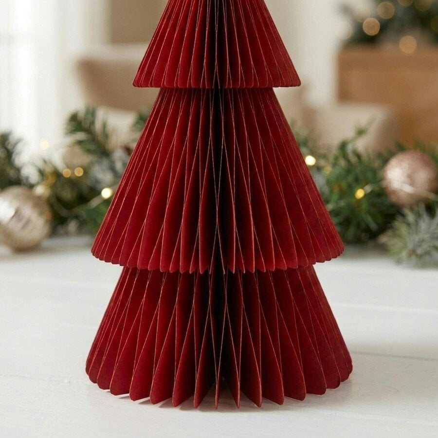 Garden Greatness Festive Honeycomb Paper Tree Decoration