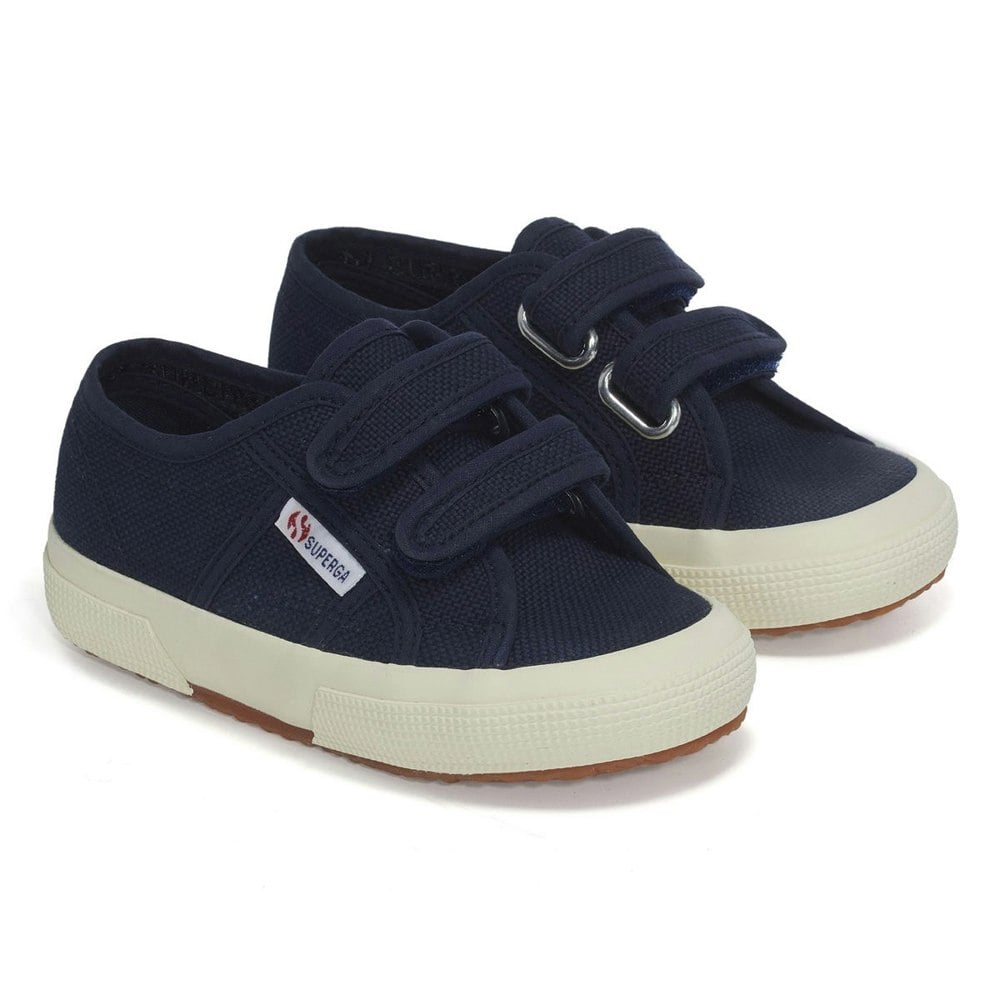 Superga Childrens 2750 Jstrap Trainers - Navy