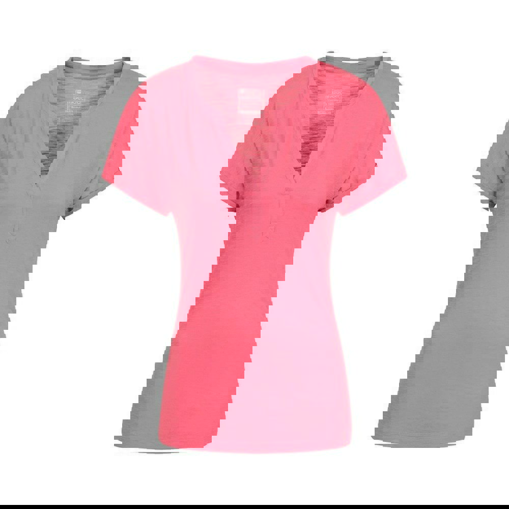 Mountain Warehouse Womens/Ladies Skye Slub T-Shirt - Pink