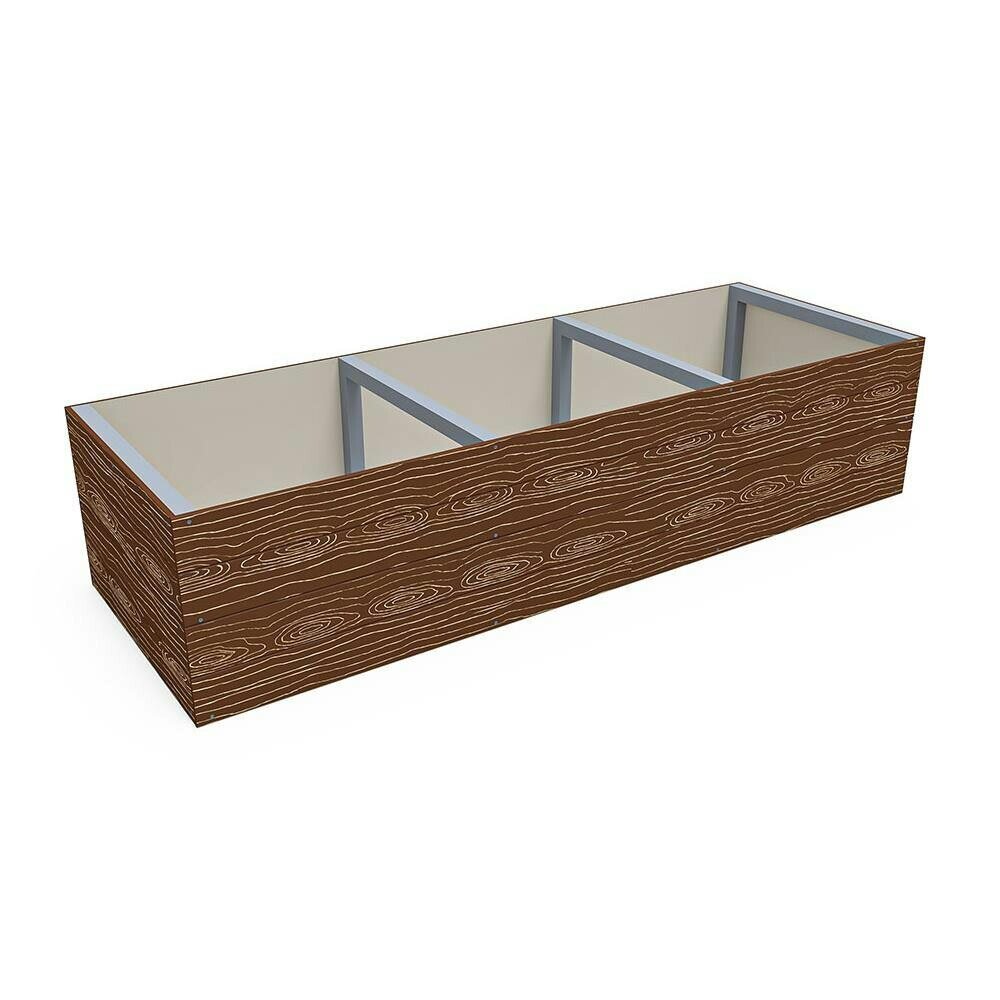 Dunster House Timber Effect Garden Bed Planter 1800mm x 600mm x 400mm