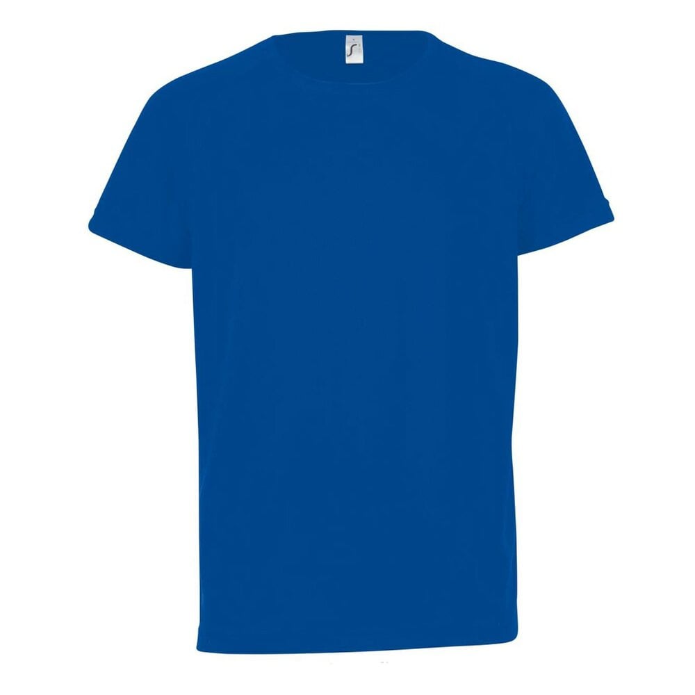 SOLS Childrens/Kids Sporty Unisex Short Sleeve T-Shirt - Royal Blue - Royal Blue - 100% Polyester
