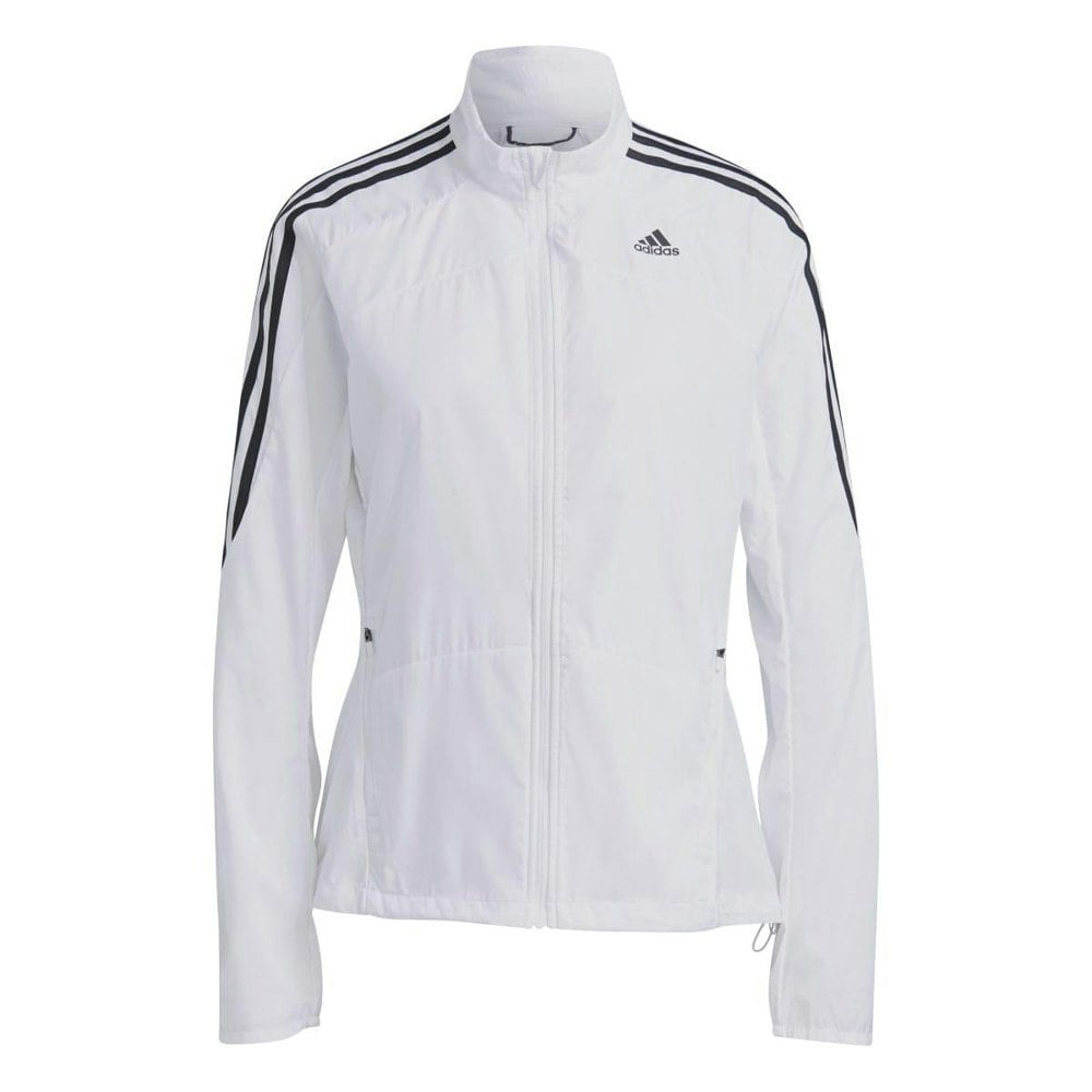 Adidas Womens Marathon 3 Stripes Jacket - White