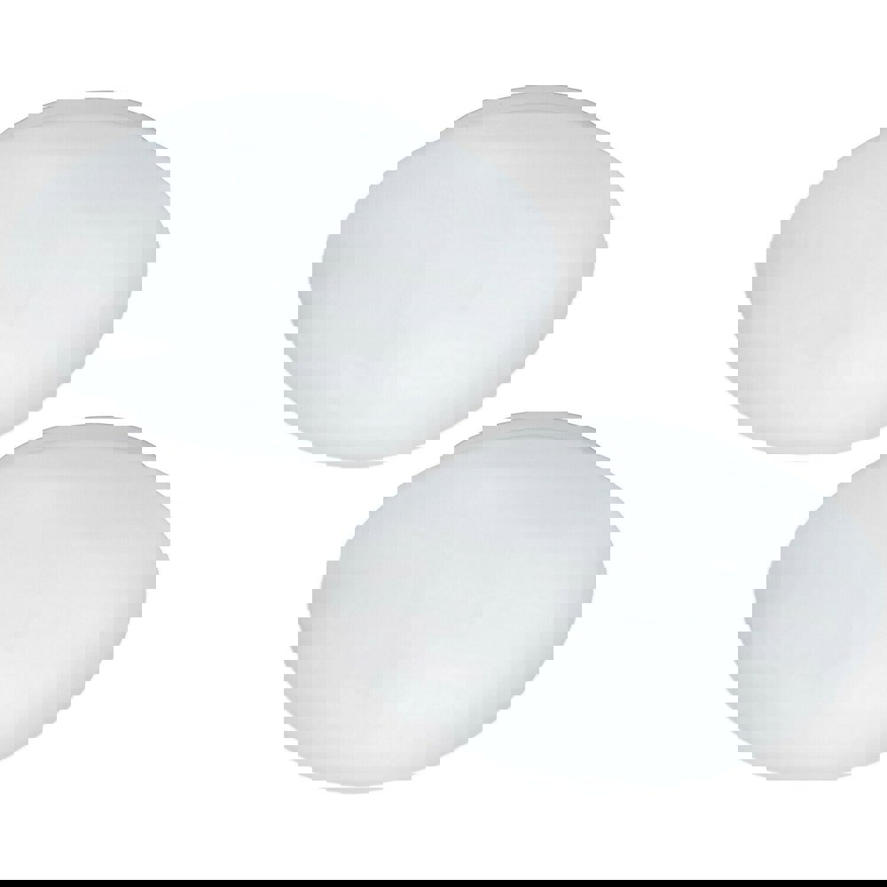 2 PACK Wall Flush Ceiling Light Colour White Shade White Glass Opal Matt E27 60W Loops