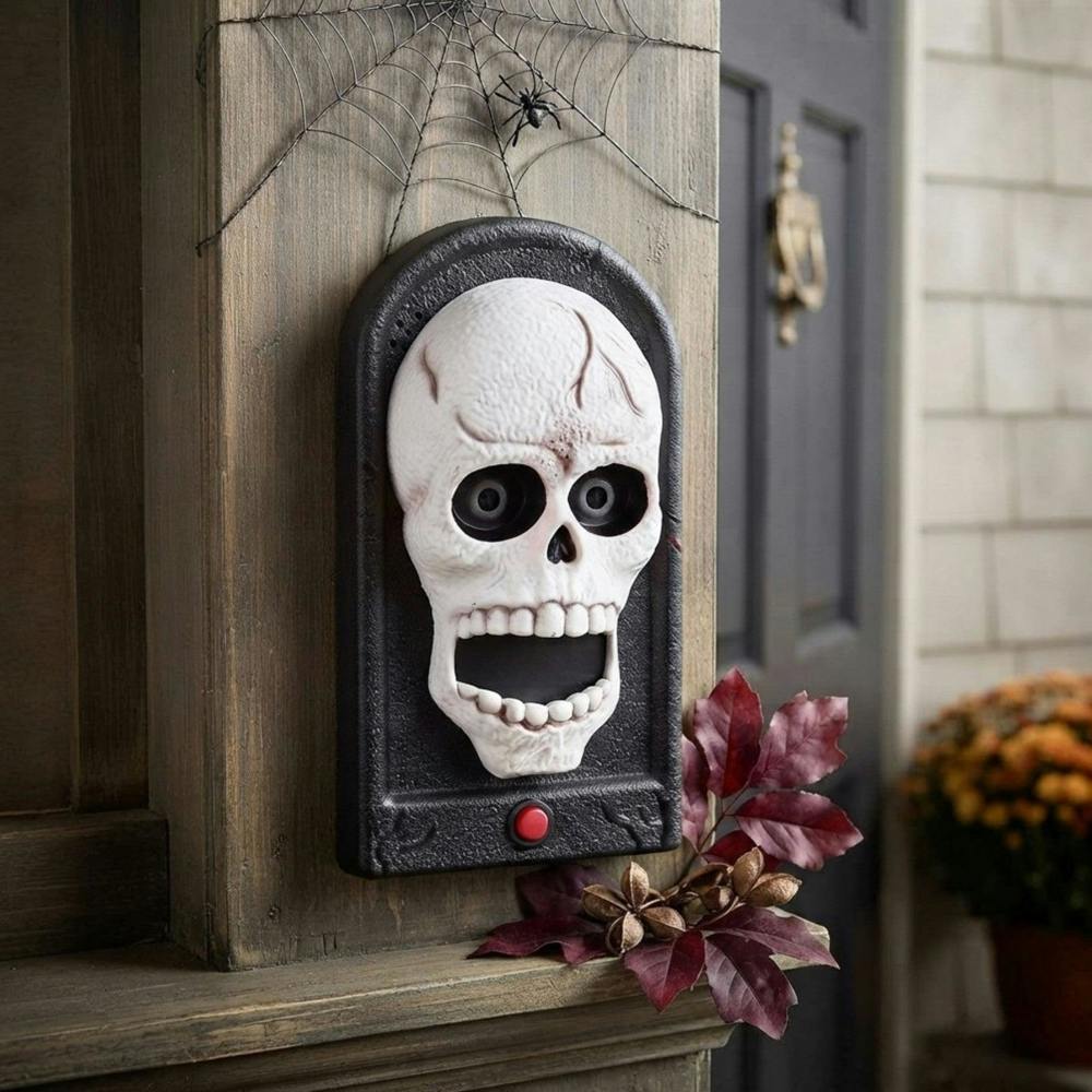 Garden Greatness Haunted Skeleton Animated Doorbell