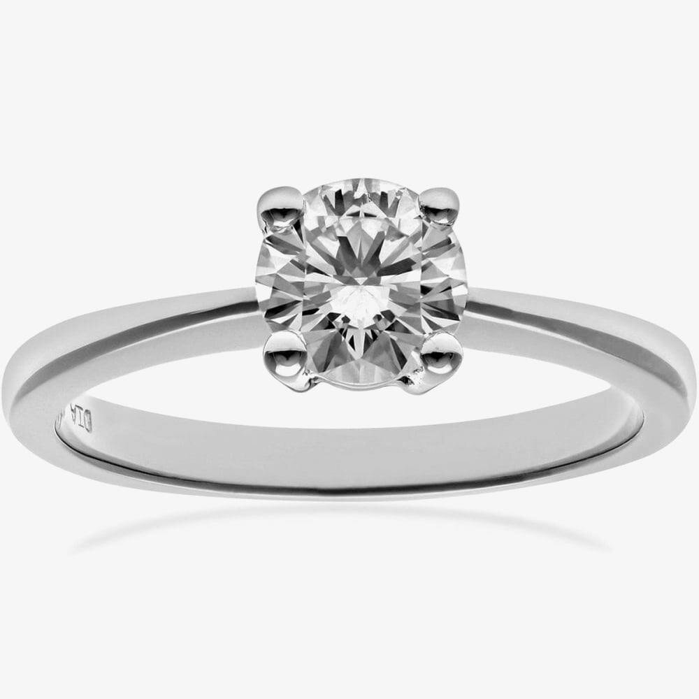 T. H. Baker 18ct White Gold 0.75ct Round Brilliant Diamond Solitaire Ring PR04689WG