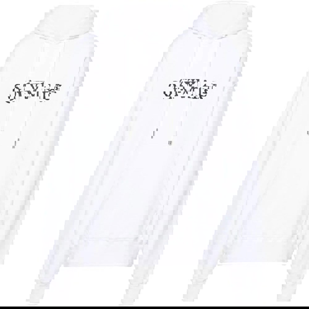 Off-White From Italy Design White Skate Fit Hoodie XS