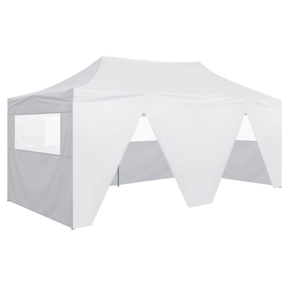Berkfield Professional Folding Party Tent with 4 Sidewalls 3x6 m Steel White